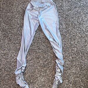 Stylish Women's Silver Pants
